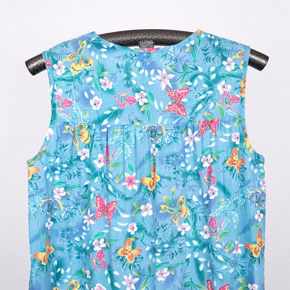 Cottage Fairycore Floral & Butterfly Night Gown House Dress MEDIUM Traditional - Picture 5 of 7